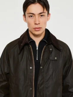 Classic Bedale Wax Jacket in Olive