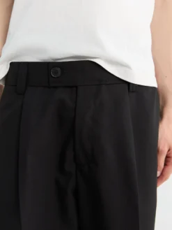 Classic Shorts i Sort Tropisk Uld