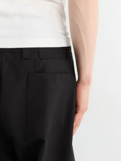 Classic Shorts i Sort Tropisk Uld