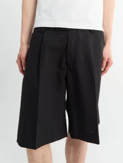 Classic Shorts i Sort Tropisk Uld