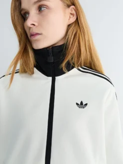 Classic TT Track Jacket i Off White og Sort