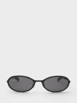 Cohen Solbriller i Matte Black og Solid Black Linser