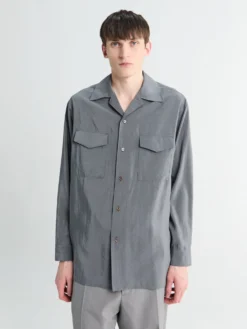 Convertible Collar Shirt i Aluminium