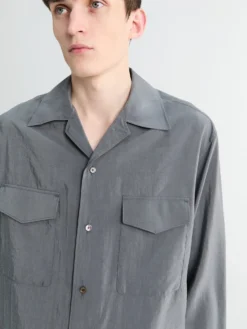 Convertible Collar Shirt i Aluminium