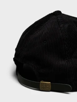 Corduroy Dad Cap i Sort