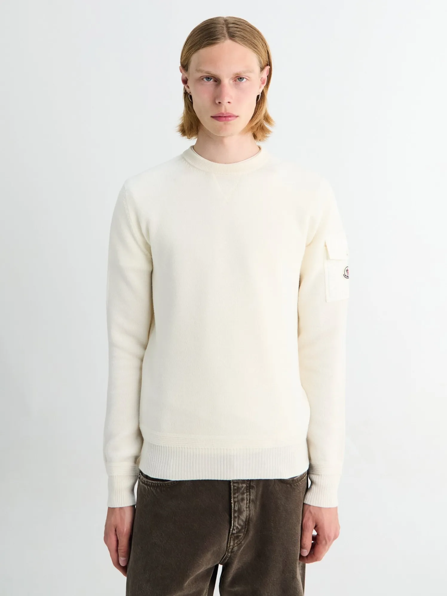 Crew Neck i Natural