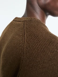 Crewneck Strik i Brun