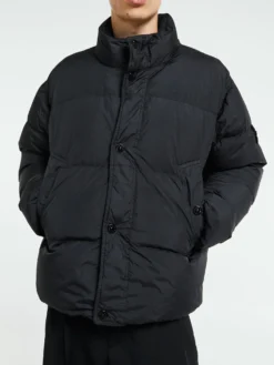 4100010 Crinkle reps NY Bomber Jacket i Sort