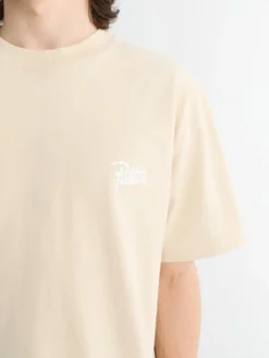 Croco T-shirt i Oatmeal