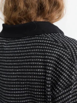 Cropped Polo i Black Check