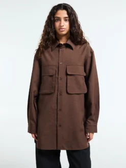 Culver Cargo Skjorte i Dark Brown