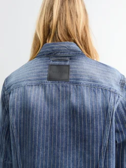 Denimjakke i Blå og Sort