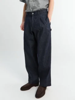 Denim Tuck Pants i Indigo
