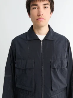 3D Pocket Jacket i Squid Ink