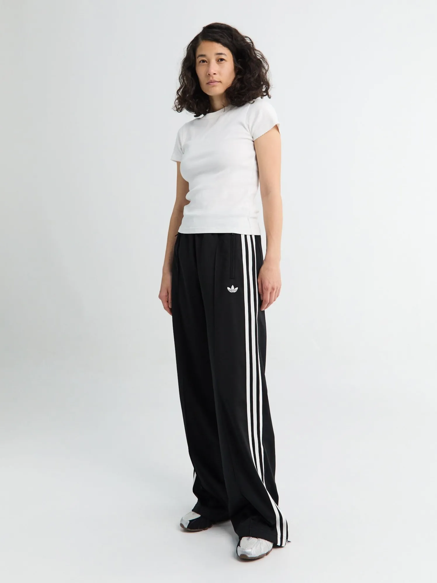 Firebird Loose Trackpants i Sort og Hvid