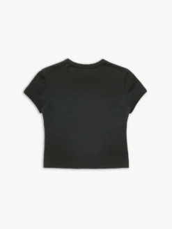 Fitted Logo T-shirt i Falmet Blå