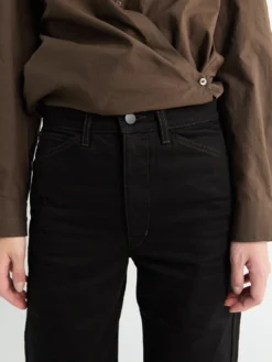Five Pockets Twisted Bukser i Sort