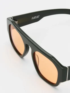 Flatlist x Sunflower Shade 02 Solbriller i Forest Green og Solid Orange Lens