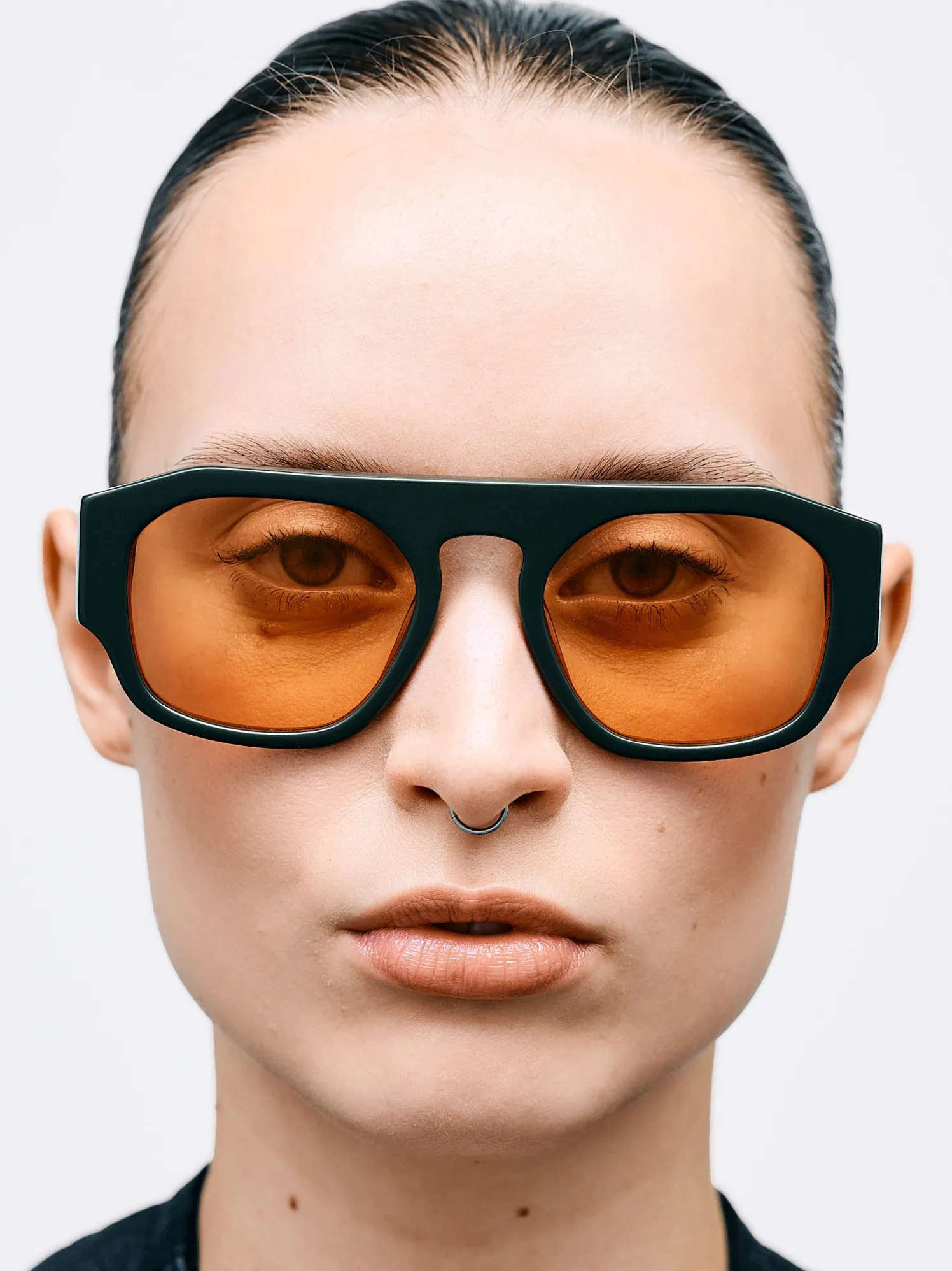 Flatlist x Sunflower Shade 02 Solbriller i Forest Green og Solid Orange Lens