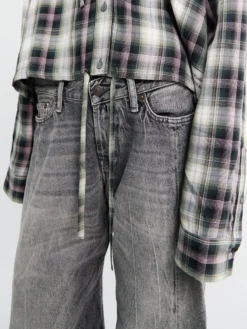 2006F Loose Fit Jeans i Vasket Sort