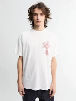 Forma T-Shirt i Hvid heavy stone wash