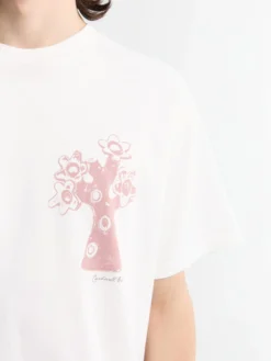 Forma T-Shirt i Hvid heavy stone wash