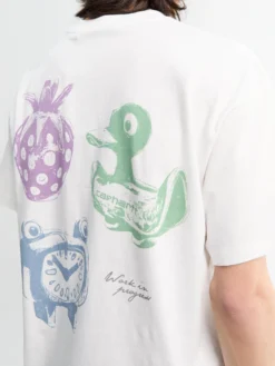 Forma T-Shirt i Hvid heavy stone wash