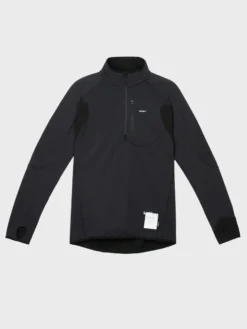 FuzzFleece Half-Zip i Sort
