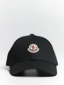 Gabardine Baseball Cap i Sort