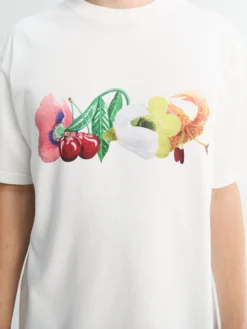 Glam Flowers T-Shirt i Hvid