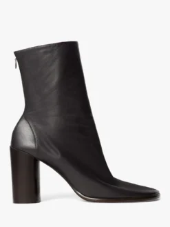 Glove Ankle Boots 80 i Mørk Chokolade