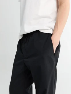 Grosgrain Tape Joggers i Sort