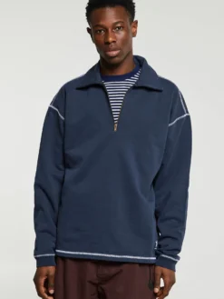 Half Zip Shirt i Navy