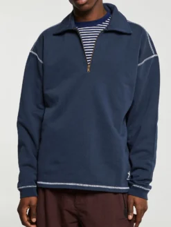 Half Zip Shirt i Navy