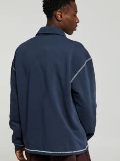 Half Zip Shirt i Navy