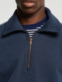 Half Zip Shirt i Navy