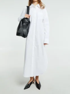 Helena Skjorte Kjole i Hvid