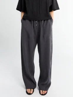 Hera Draw Cord Pant i Grå