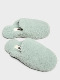 Hjemme Slippers i Teal