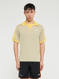 Home Jersey Polo i Beige og Gul