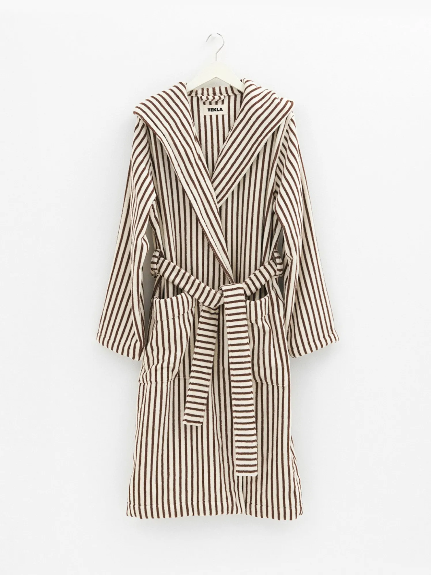 Hooded Badekåbe i Kodiak Stripes