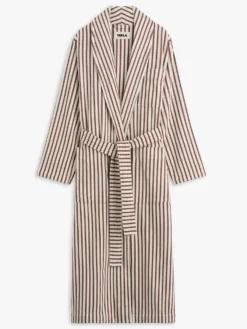 Hooded Badekåbe i Ripple Stripes
