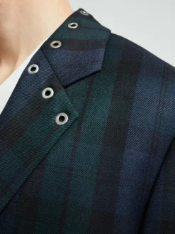 Jakke i Navy Checked