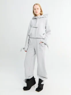 Jet Hoodie i Grå Melange