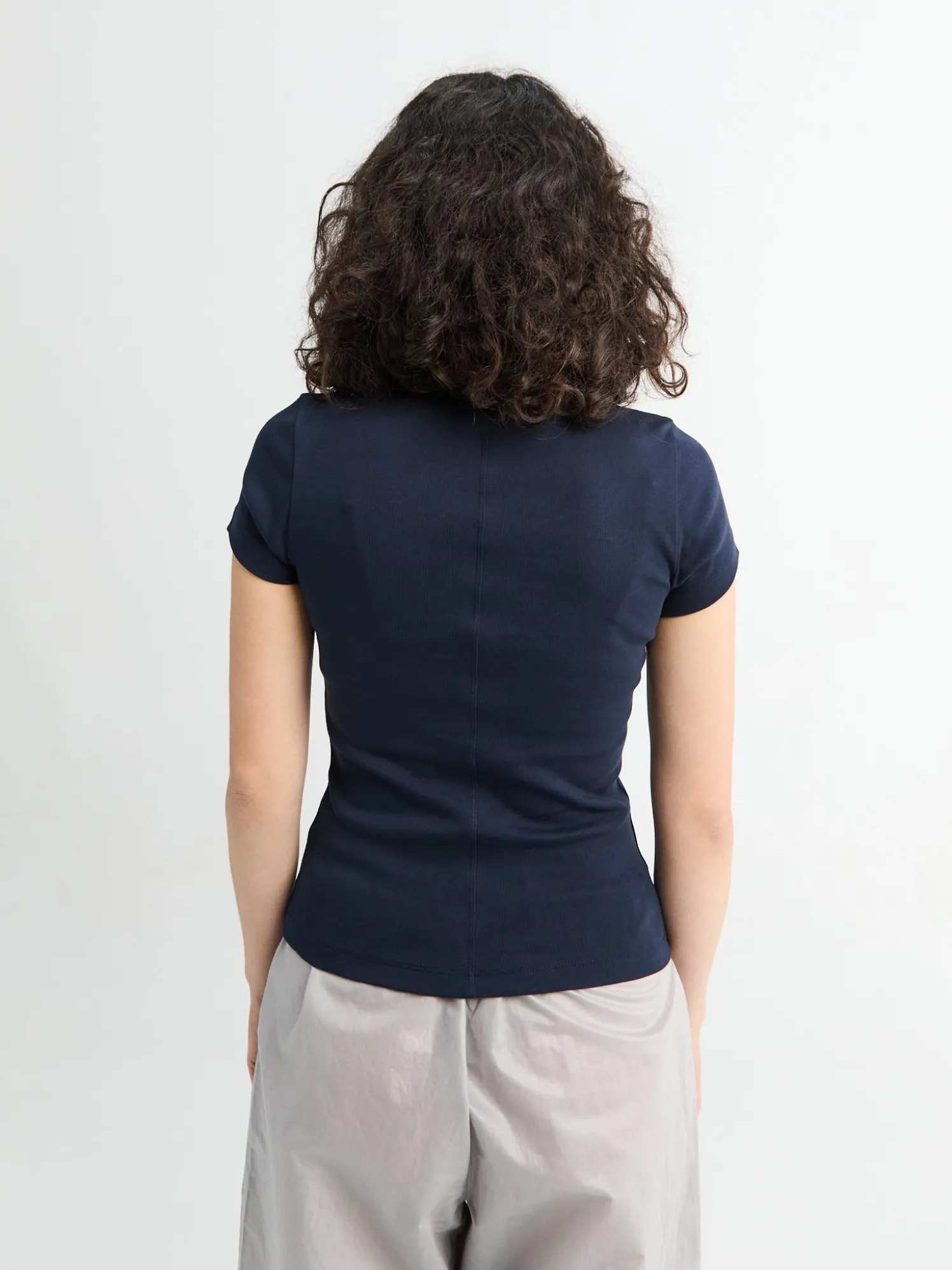 Jill Baby Tee i Navy
