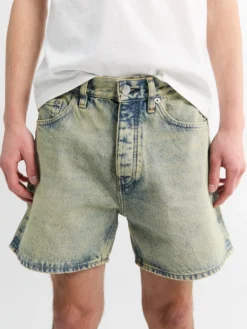 Korte Løse Shorts i Lys Vintage Støv