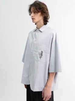 La Chemise Cardigan i Rosmarin Lyseblå