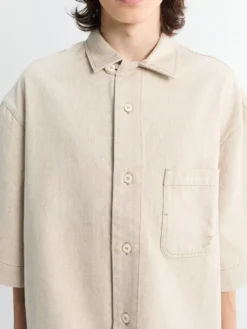 La Chemise Paysan De-Nime i Lysebeige