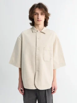 La Chemise Paysan De-Nime i Lysebeige