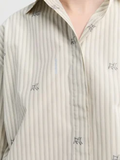 La Chemise Simon Shirt i Jacquard Lam Stribes Log